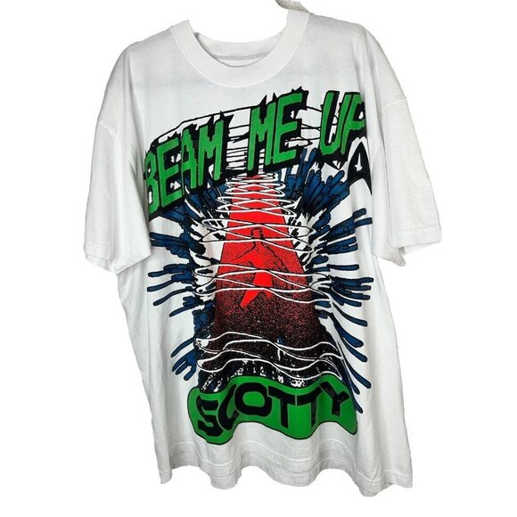 Kid Cudi Beam Me Up Scotty Star Trek T- Shirt NEW Official Merch 2023 XXL 2XL V - Picture 1 of 7